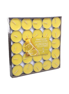 50-Piece Tea Light Scented Candle Set Yellow 7x7inch - v1563972855/N26601128A_1