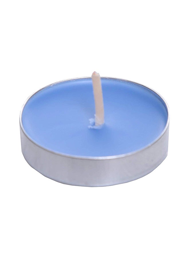 YULAN 50-Piece Tea Light Scented Candle Set Blue 7x7inch  - Image 2