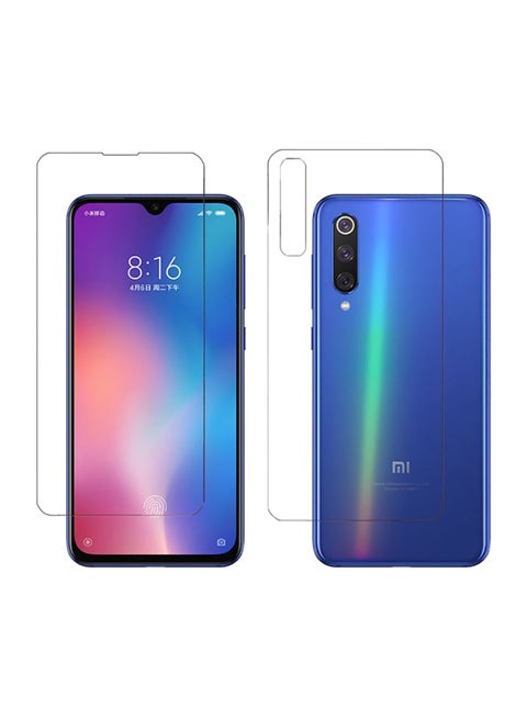 Front And Back Screen Protector For Xoiami Mi 9 Clear