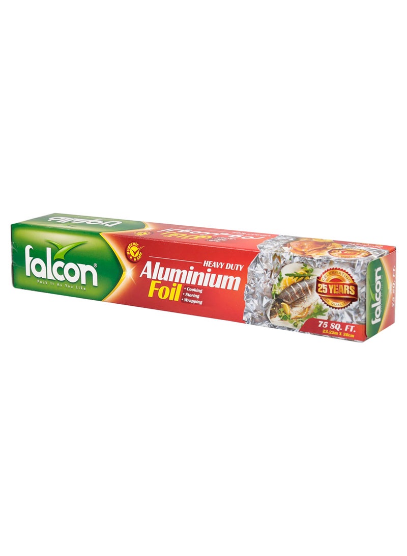 Falcon Heavy Duty Aluminium Foil Silver 23 x 0.3cm