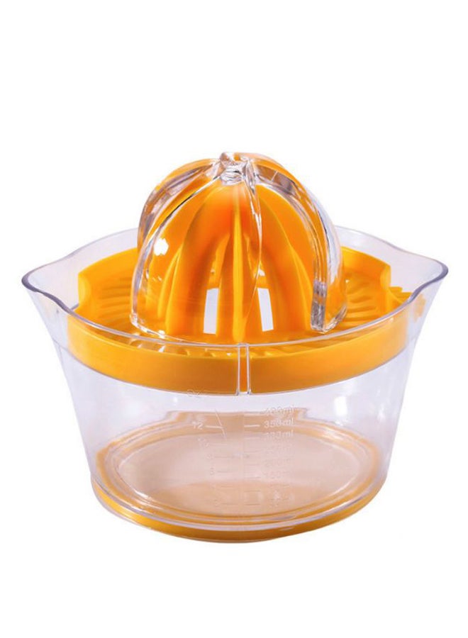 Manual Lemon Juicer Orange/Clear 15 x 15cm 