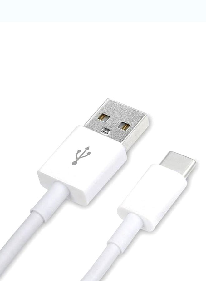 USB Type-C Data Sync And Charging Cable White - Image 1