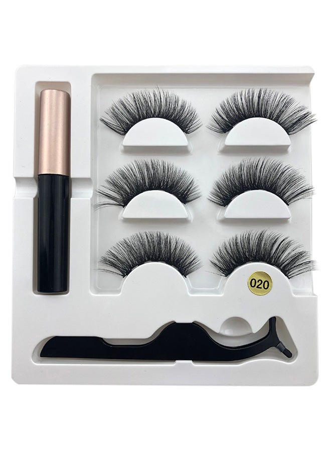 Magnetic False Eyelashes Set Black