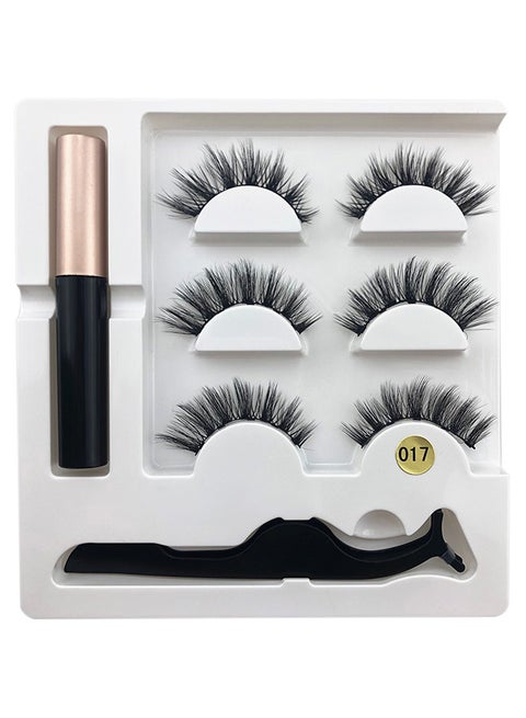 Magnetic False Eyelashes Set Black
