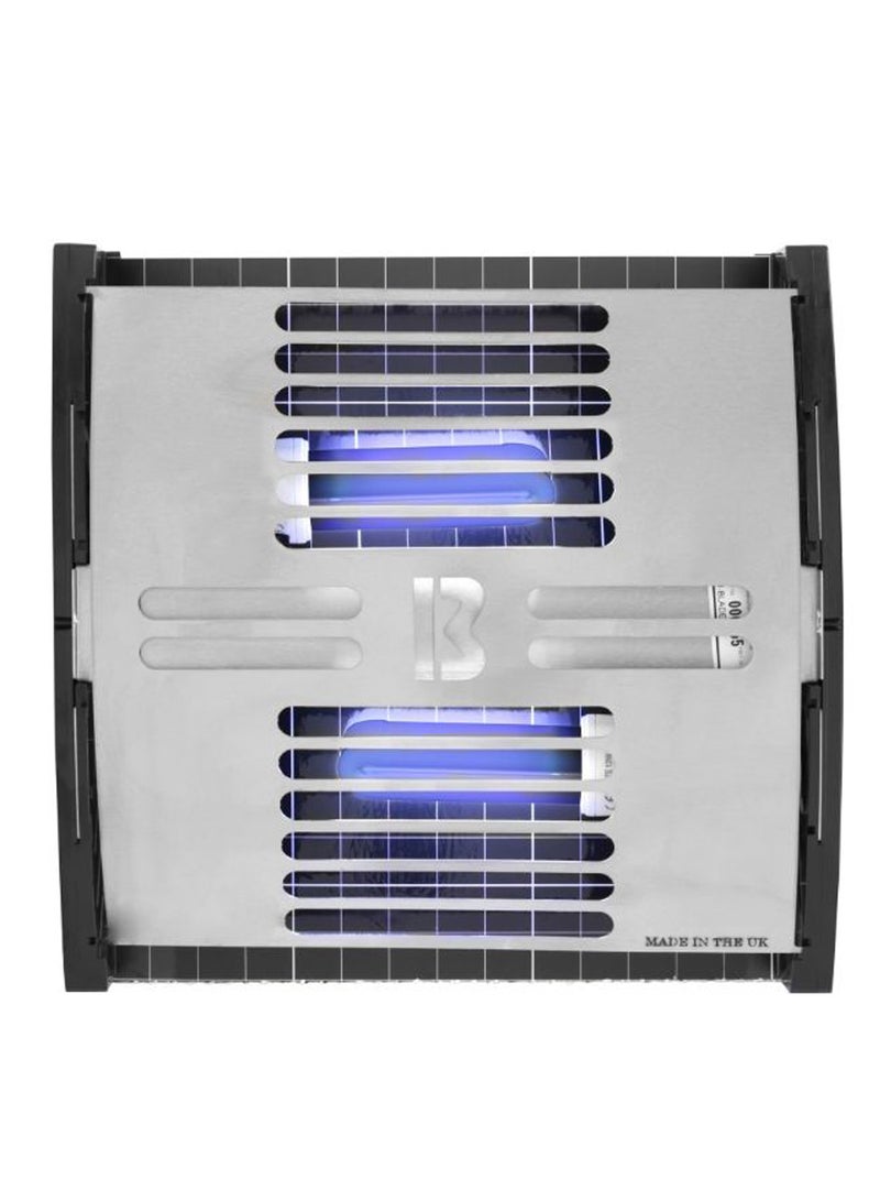 Electric Fly Insect Trap UV Lamp Bug Zapper Black/Silver/Purple 310x300x90mm