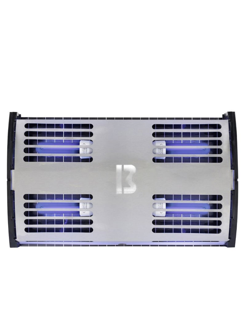 Electric Fly Insect Trap UV Lamp Bug Zapper Black/Silver/Purple