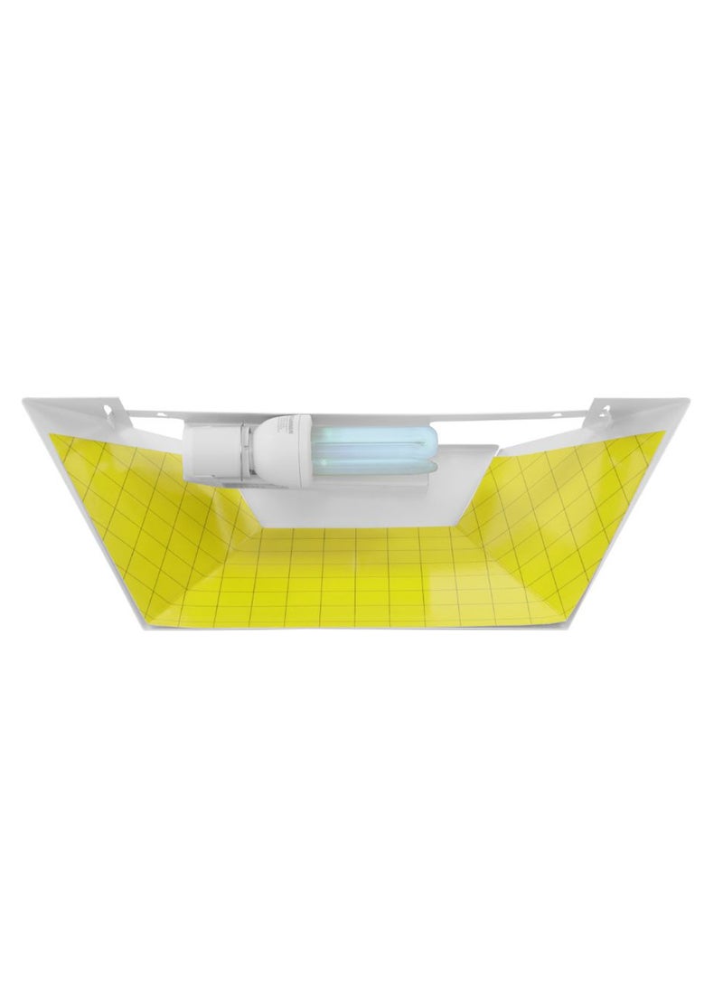 Electric Fly Insect Trap UV Lamp Bug Zapper White/Yellow
