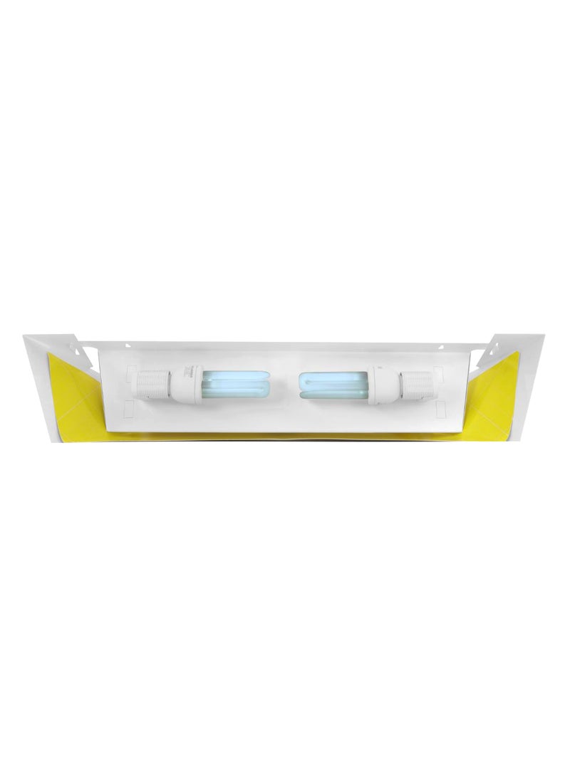 Electric Fly Insect Trap UV Lamp Bug Zapper White/Yellow