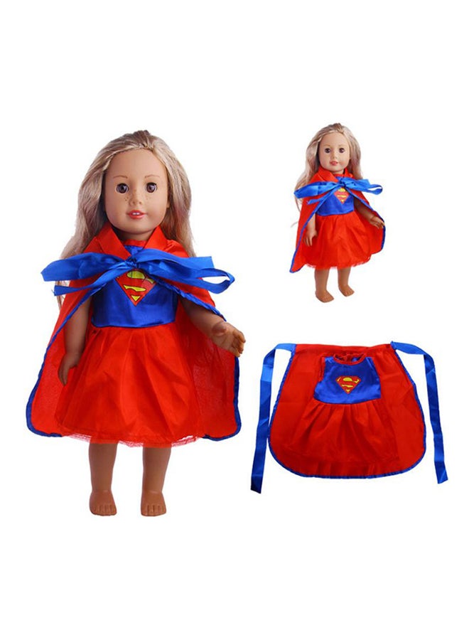 18 Inch American Girl Doll With Superman Costume  - Image 2