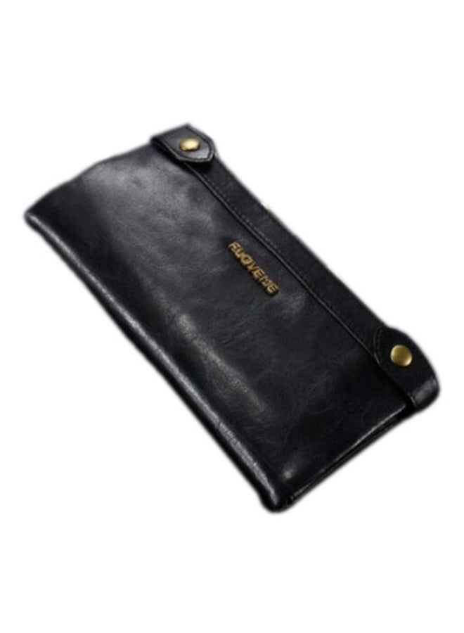 Double Zipper Leather Wallet Black - v1564042909/N27034082A_1