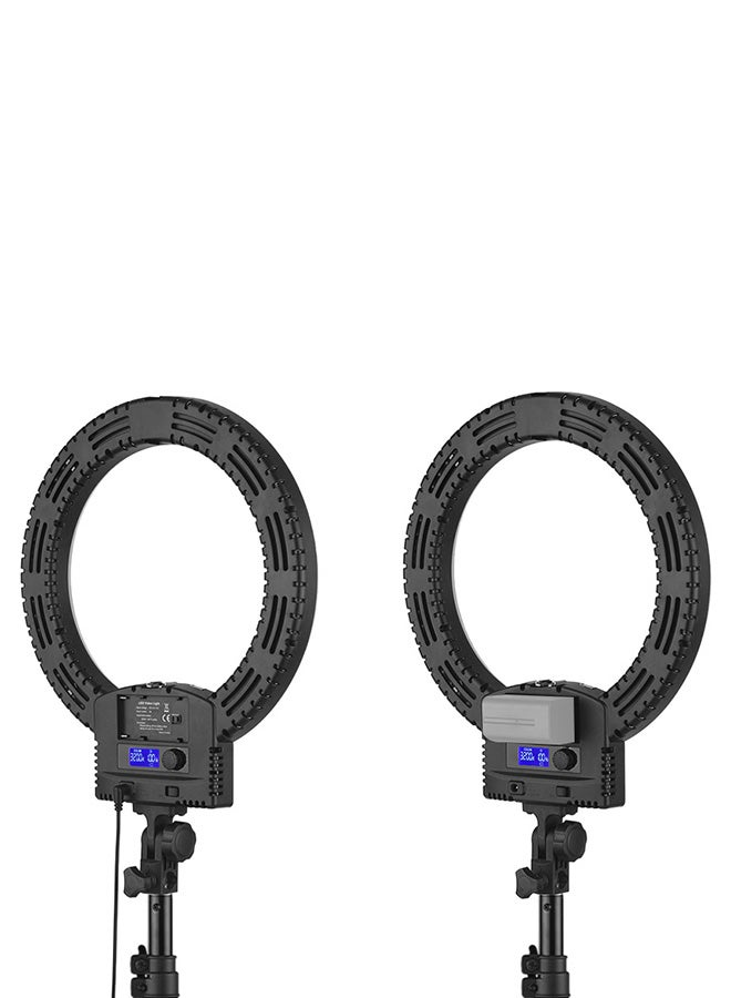 Portable LED Video Ring Studio Light Black/White - Image 2