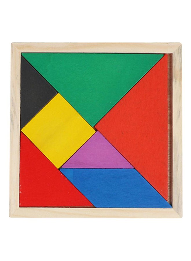 لعبة أحجية تانجرام من الخشب 14.5 x 14.5 cm
