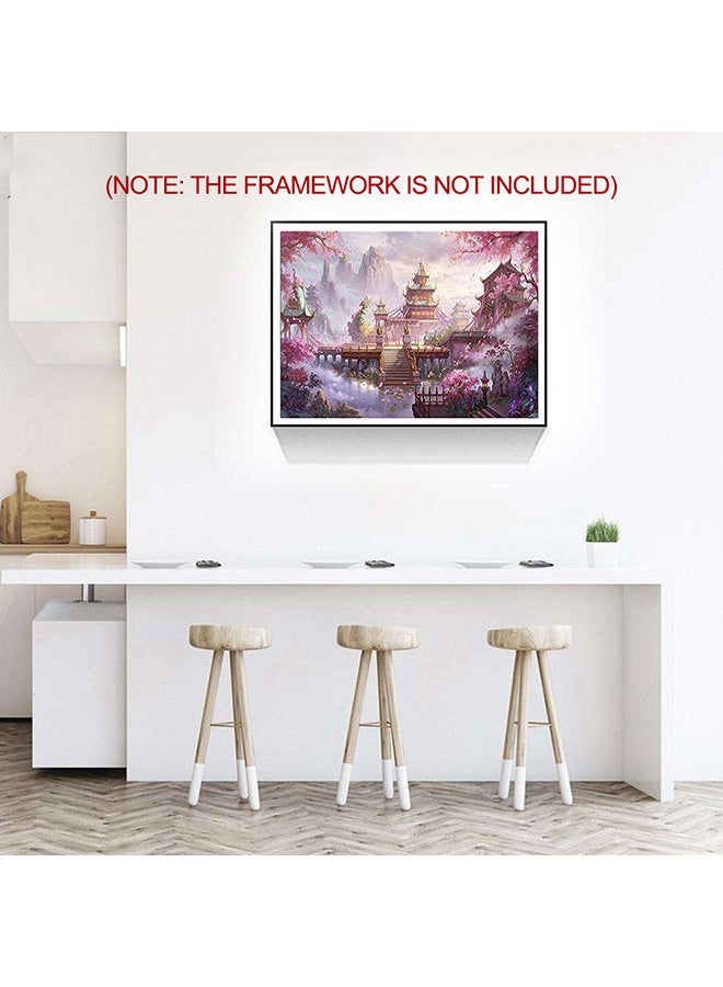 لوحة فنية ماسية بتصميم خماسي الأبعاد متعدد الألوان 10×5×5سم - Image 1