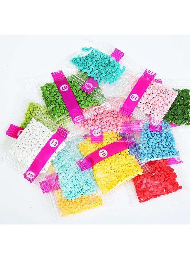 لوحة فنية ماسية بتصميم خماسي الأبعاد متعدد الألوان 10×5×5سم - Image 5