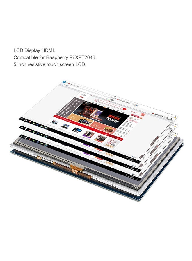 Resistive Touch Screen LCD Display HDMI For Raspberry Pi XPT2046 Multicolour - Image 4