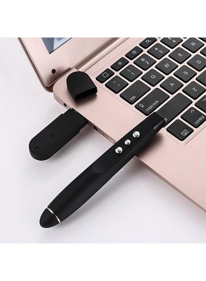 Generic Wireless USB Laser Power Point Presenter PPT Pen Black  - Image 2