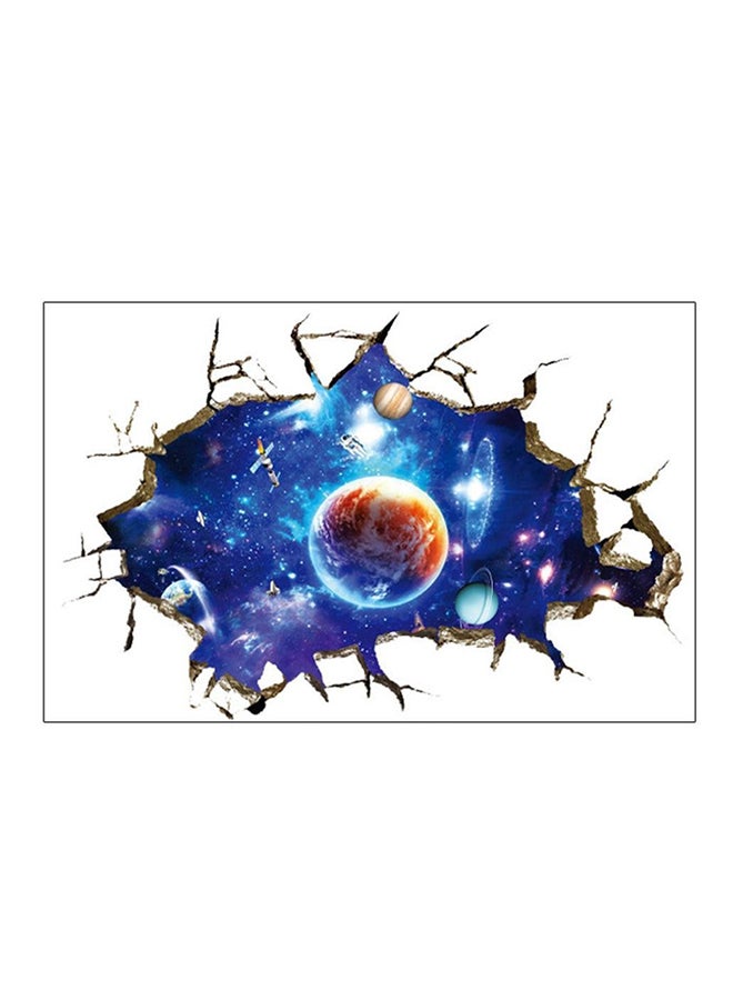 ملصق جداري مبتكر بتصميم الفضاء الخارجي ثلاثي الأبعاد متعدد الألوان 60x90سم - Image 1