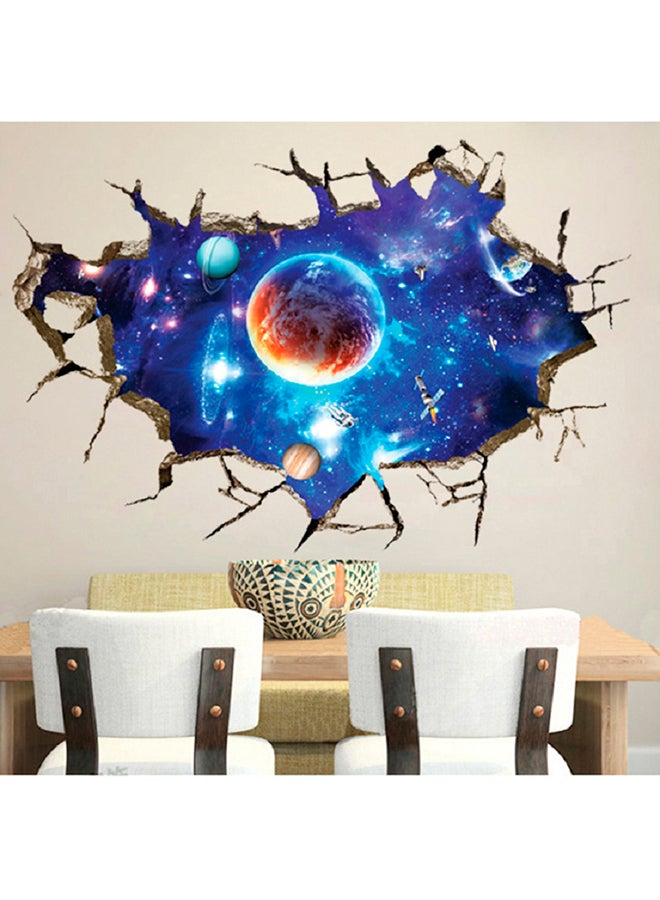 ملصق جداري مبتكر بتصميم الفضاء الخارجي ثلاثي الأبعاد متعدد الألوان 60x90سم - Image 2