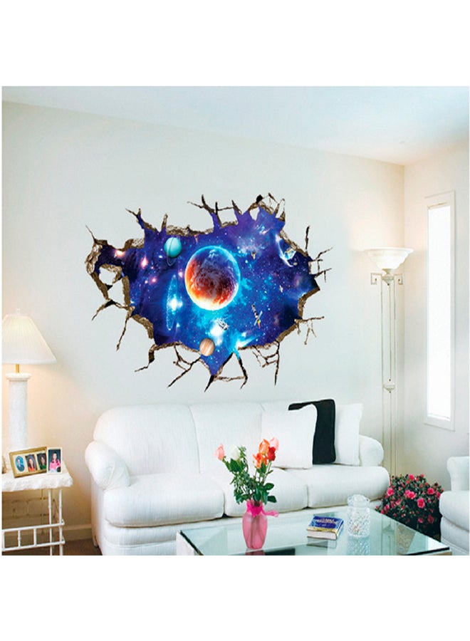 ملصق جداري مبتكر بتصميم الفضاء الخارجي ثلاثي الأبعاد متعدد الألوان 60x90سم - Image 3