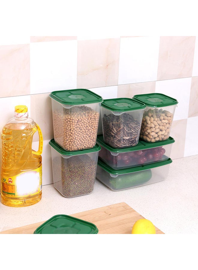 Generic 17-Piece Microwave Sealed Food Storage Box Set Green 14x14x16-12x12x14-23x16x8-14x14x6-12x12x4-12x8-4-9x9x4cm  - Image 2