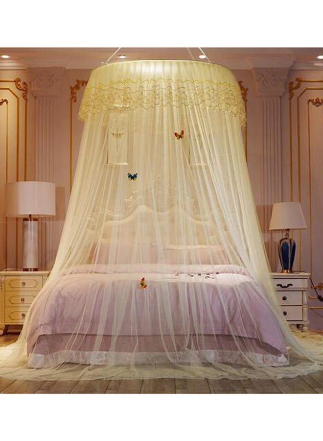 Deals for Less - Elegant Bed Canopy Net Polyester Cream 100centimeter - Image 1