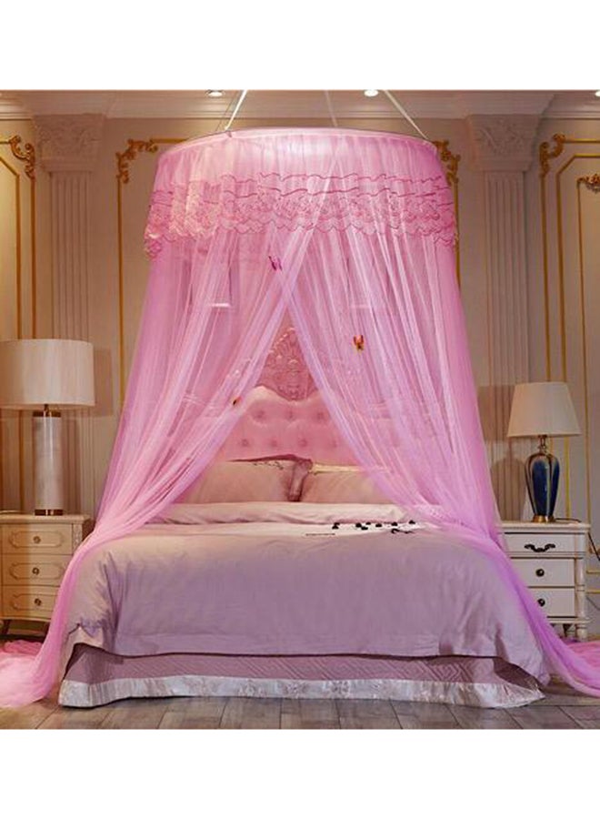 Deals for Less - Elegant Bed Canopy Net Polyester Pink 100centimeter - Image 1