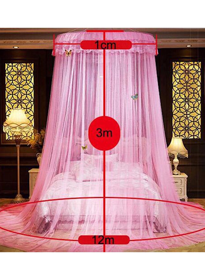 Deals for Less - Elegant Bed Canopy Net Polyester Pink 100centimeter - Image 1
