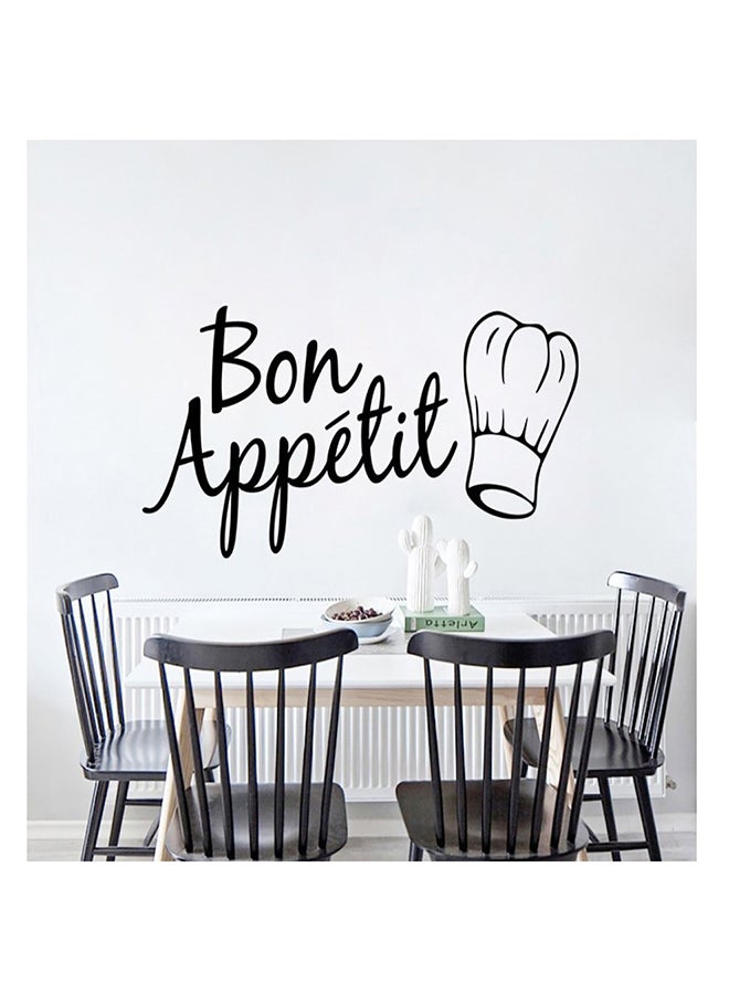 Restaurant Chef Hat Wall Sticker Black 61cm - Image 3
