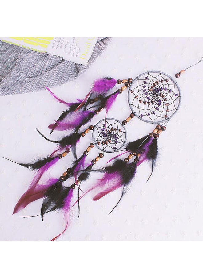 Handmade Dream Catcher Wind Chimes Multicolour 20cm - Image 2