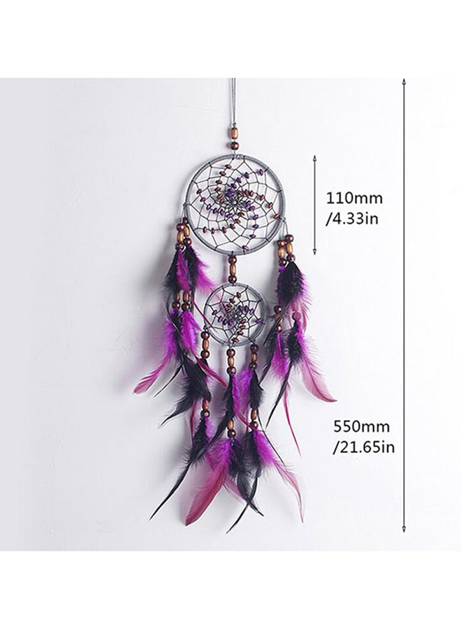 Handmade Dream Catcher Wind Chimes Multicolour 20cm - Image 3