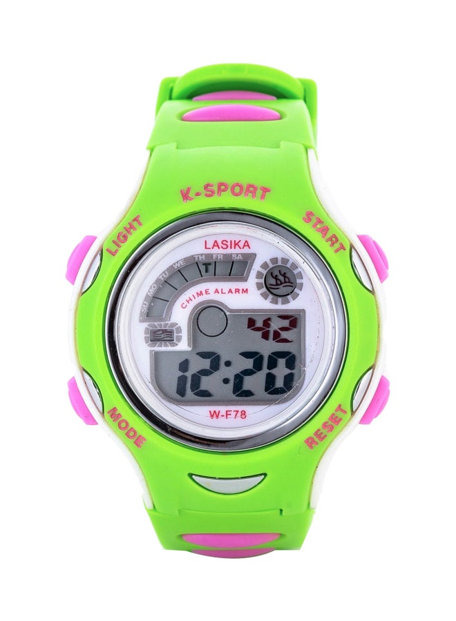 Lasika Kids' Rubber Digital Electronic Watch W-F78 