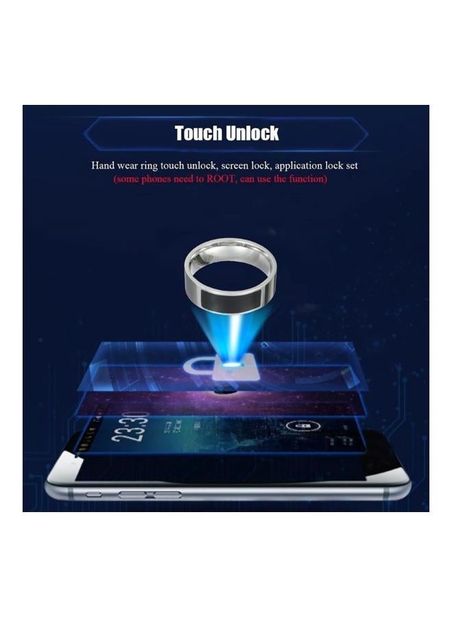 خاتم ذكي متعدد الوظائف ومزود بتقنية NFC فضي - Image 4