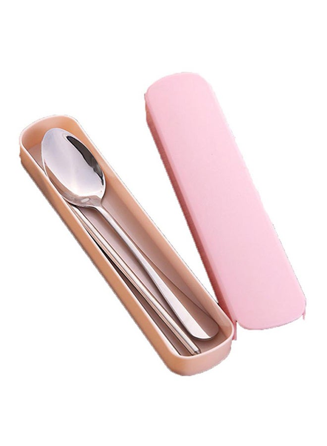 بلولانز طقم أدوات مائدة قابلة للحمل من الاستانلس ستيل مع حقيبة حمل متعدد الألوان - Image 1