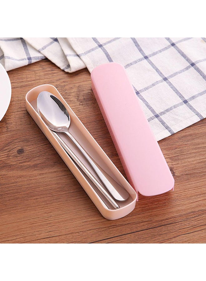 بلولانز طقم أدوات مائدة قابلة للحمل من الاستانلس ستيل مع حقيبة حمل متعدد الألوان - Image 2