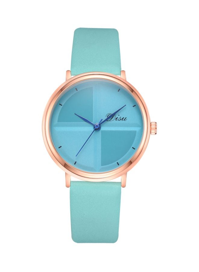 ديسو ساعة يد بعقارب وسوار من الجلد طراز DS145-7 للنساء - Image 1