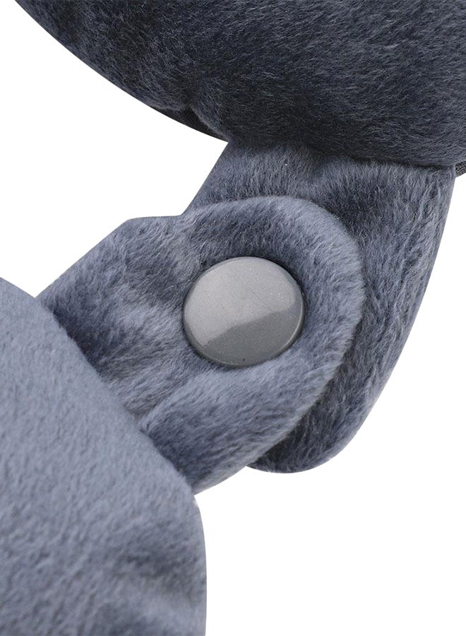 U-Shaped Car Head Rest Grey 27x27x9cm - Image 3