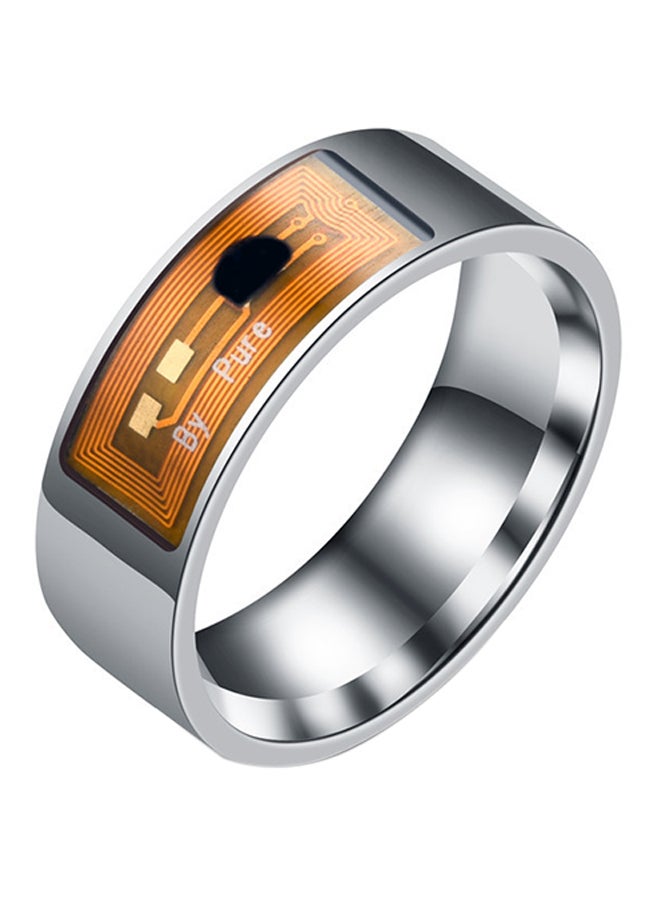 Waterproof Smart NFC Technology Label Wear Ring Silver  - Image 1