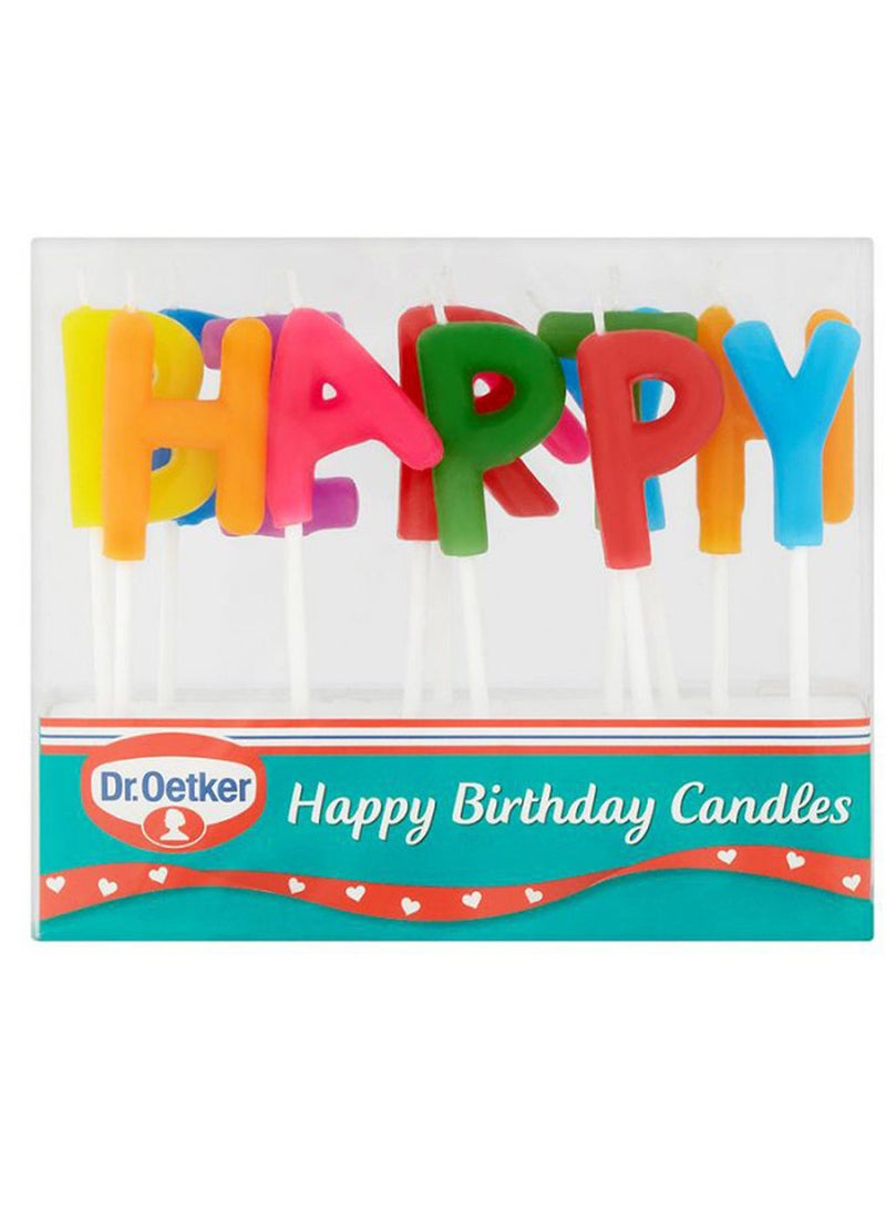 Dr.Oetker 13 Letter Happy Birthday Candles