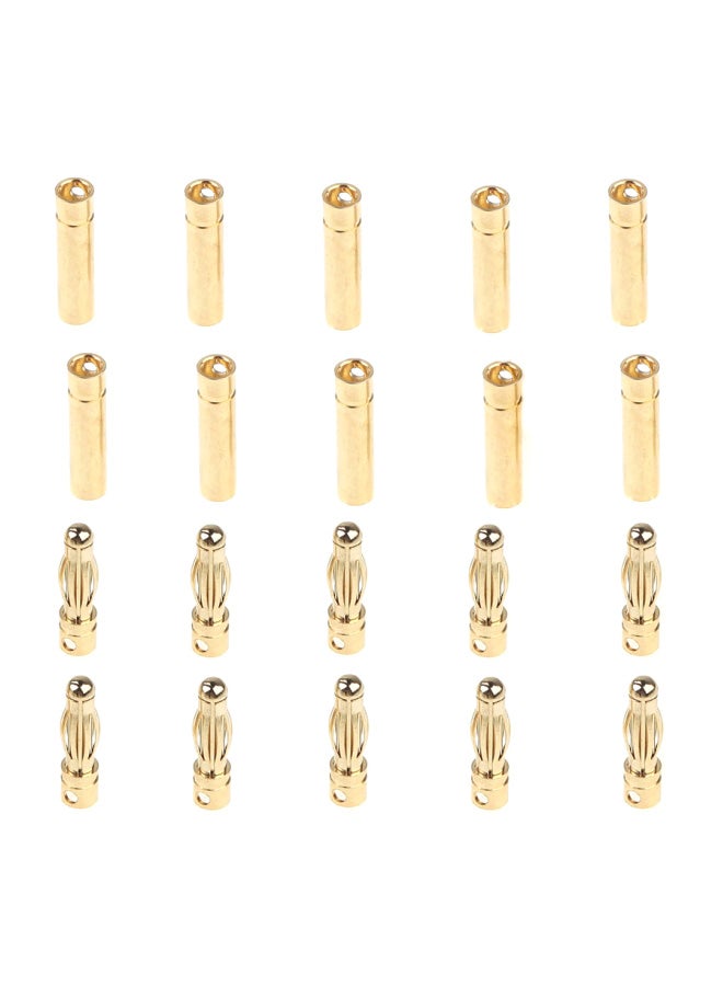 GoolRC 10-Piece Bullet Connectors Plug For RC Battery  - Image 1