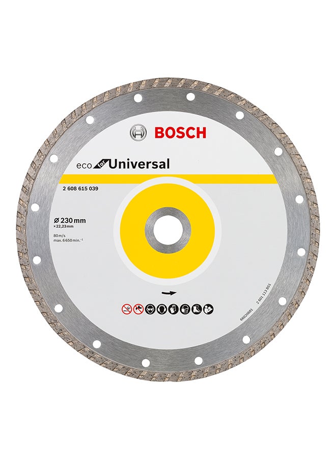 بوش قرص تقطيع تيربو ماسي آمن على البيئة طراز JE2 608 615 039 فضي 25.5سم