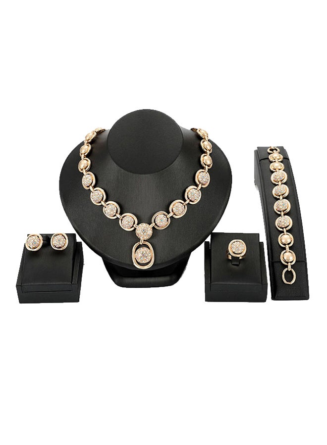 DD 4-Piece Necklace Earring Jewelry Set