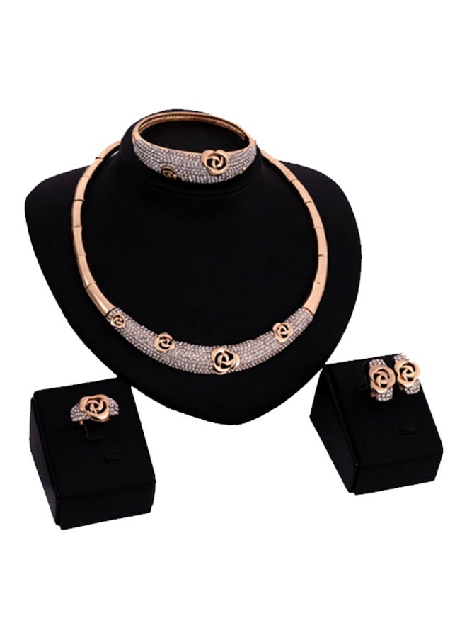 DD 4-Piece Necklace Earring Jewelry Set