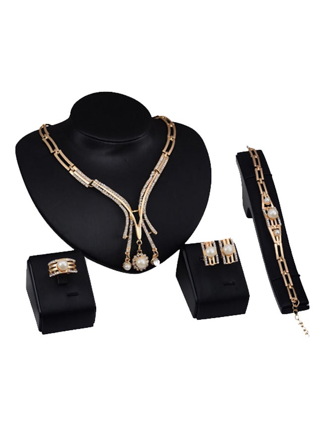 DD - 4-Piece Necklace Earring Jewelry Set - Image 1
