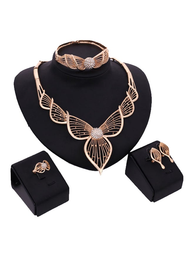 DD 4-Piece Necklace Earring Jewelry Set