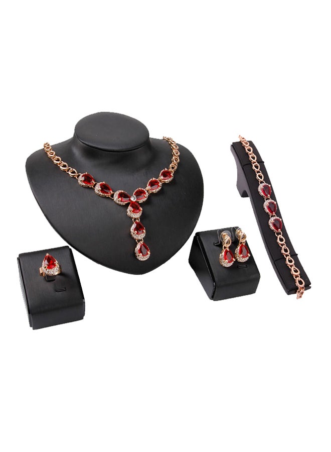 DD 4-Piece Necklace Earring Jewelry Set
