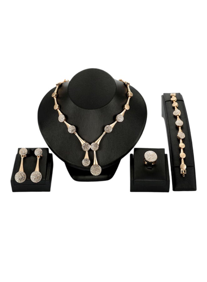 DD 4-Piece Necklace Earring Jewelry Set