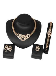 4-Piece Necklace Earring Jewelry Set