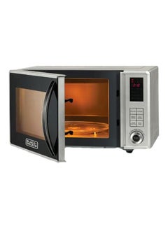 BLACK+DECKER Digital Microwave Oven With Grill 800W 23 L MZ2310PG-B5 Silver/Black  - Image 1