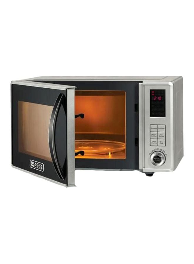 BLACK+DECKER Digital Microwave Oven With Grill 800W 23 L MZ2310PG-B5 Silver/Black  - Image 1