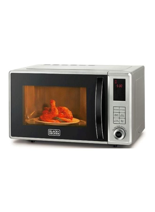 BLACK+DECKER Digital Microwave Oven With Grill 800W 23 L MZ2310PG-B5 Silver/Black  - Image 2